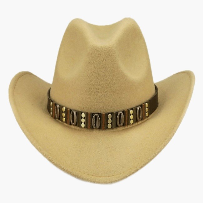 Metal Belt Cowboy Caps Men Autumn Equestrian Hat Women Winter Western Cowgirl Hats Sombrero Cowboy Disfraz