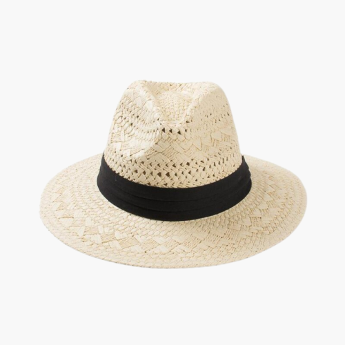 New Hollow Straw Sun Hats for Women Trilby Summer Panama Hats with Wide Brim Beach UV Hat Viseras Mujer Zomer Hoeden