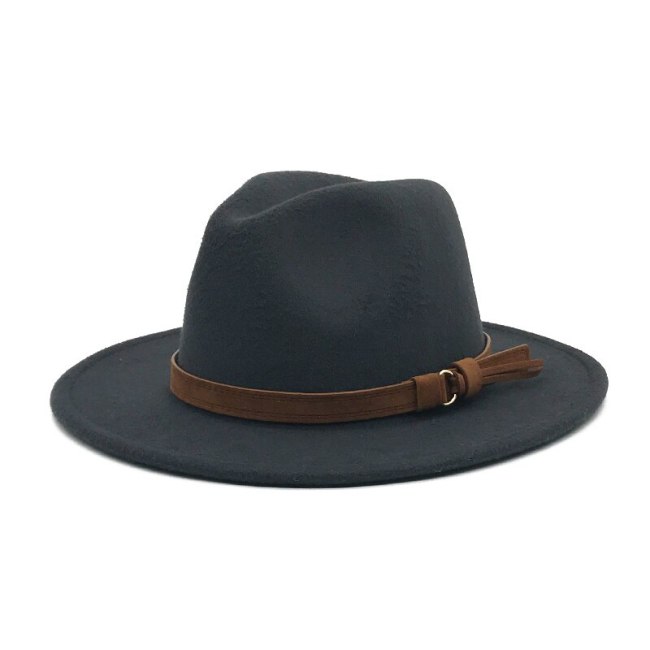 Classic Fedora Cap for Men Big Size Trilby Hats Winter Autumn Wide Brim Jazz Panama Women Fashion Chruch Caps
