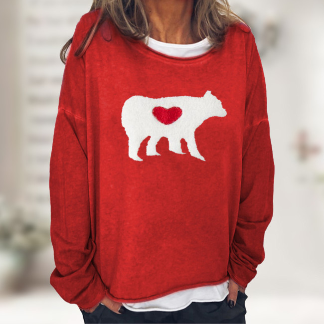 cowboy girl costume women's colourful animal pattern pullover