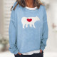 cowboy girl costume women's colourful animal pattern pullover