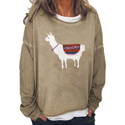 cowboy girl costume women's sheep pattern pullover