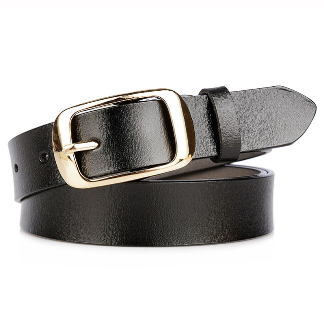 Simple fashion real cowhide ladies belt trend web celebrity decoration casual belt student jeans belt