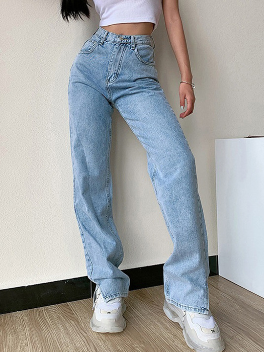 US$ 33.35 - Western Cowgirl Jean Rugged Wear Loose Stretch Jeans Light ...