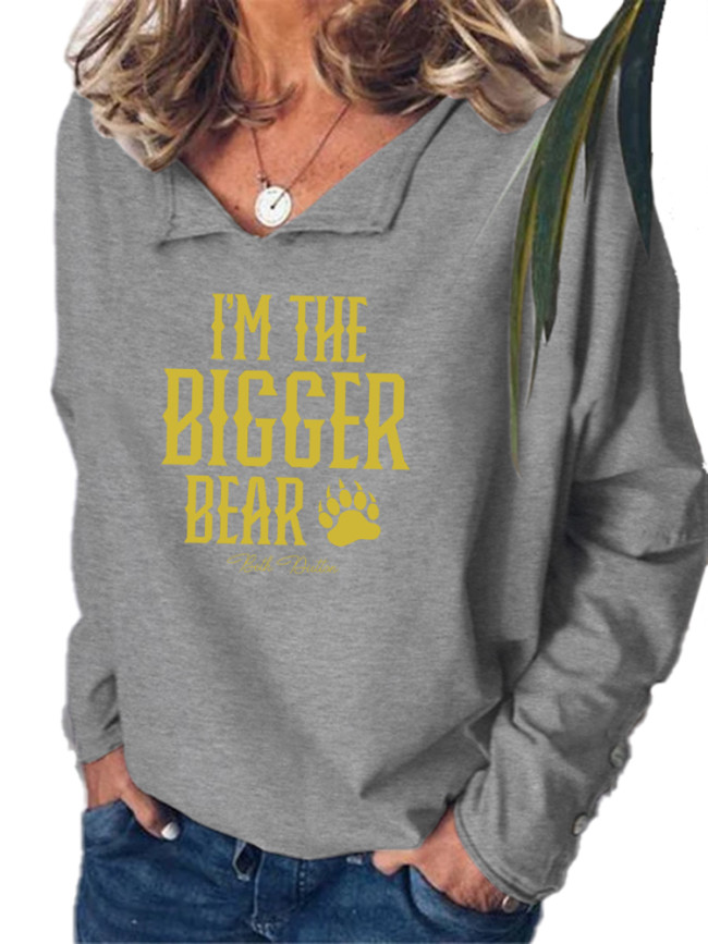 Women's Western Style I'm The Bigger Bear Beth Dutton's Quote Long Sleeve Hoodies