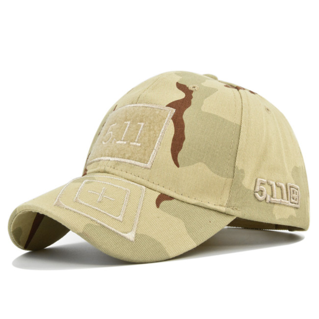Camouflage hat Embroidered Baseball Hat outdoor jungle hat Velcro hat