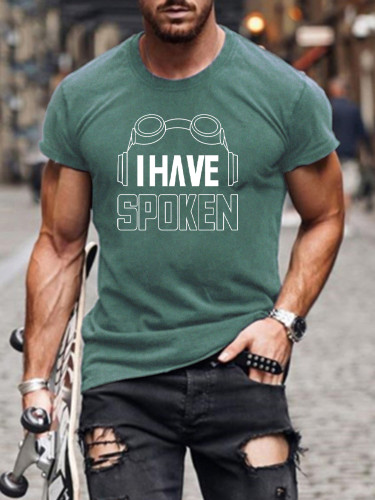 Men's Short Sleeve I Have Spoken Funny Words SW Classic T-shirt S-5XL