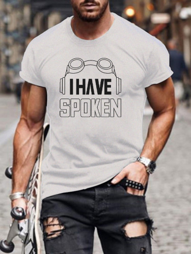 Men's Short Sleeve I Have Spoken Funny Words SW Classic T-shirt S-5XL