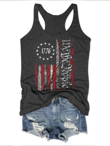 We The People Flag Tank Top