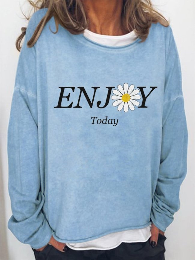 Daisy Enjoy Today Long Sleeve Sweatshirt