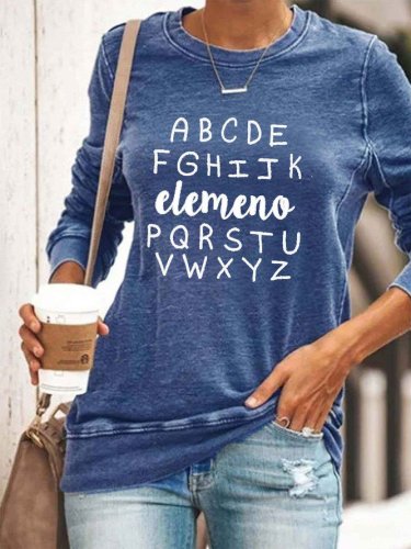 Funny Elemeno Alphabet Teacher Sweatshirt