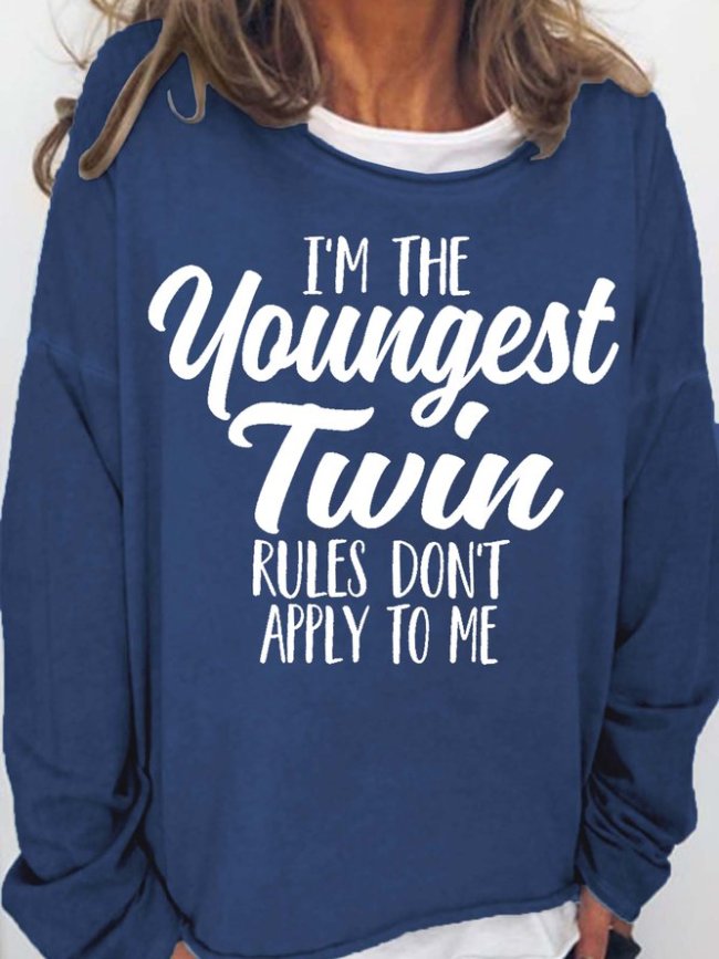 I am the Youngest Twin Women's Sweatshirt