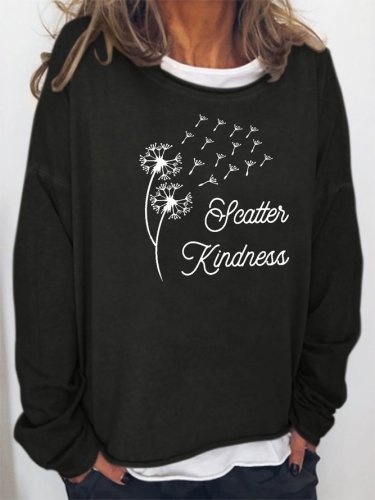 Scatter Kindness Letter Sweatshirt