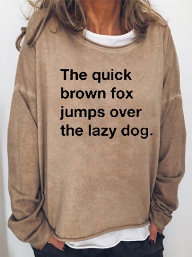 The Quick Brown Fox Women's Long Sleeve Casual Sweatshirt