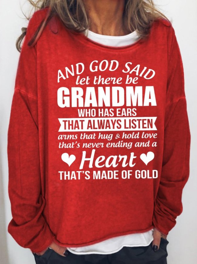 And God Said Let There Be Grandma Women's Sweatshirt