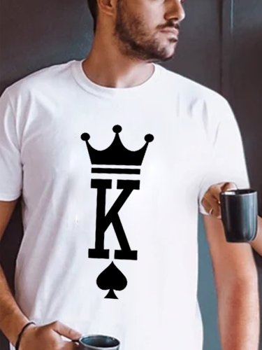 King Queen Couple Graphic T-Shirts
