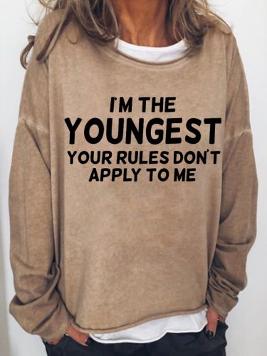 I'm the Youngest Women's Sweatshirt