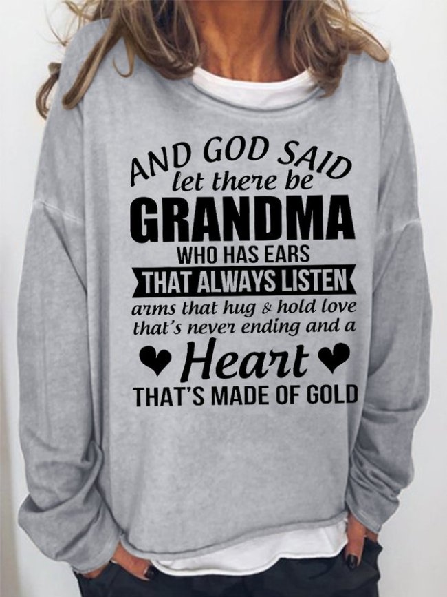 And God Said Let There Be Grandma Women's Sweatshirt