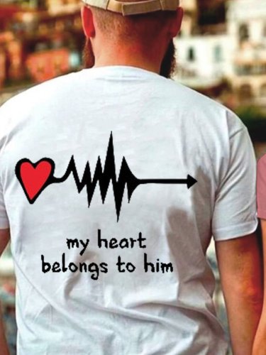 My Heart Belongs To Couple Graphic T-Shirts