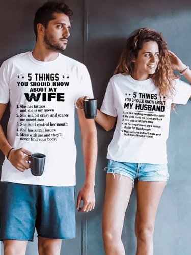 Cotton Couple Graphic T-Shirts