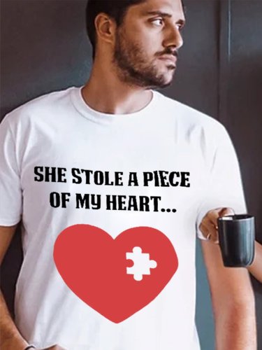 Piece Of My Heart Couple Graphic T-Shirts