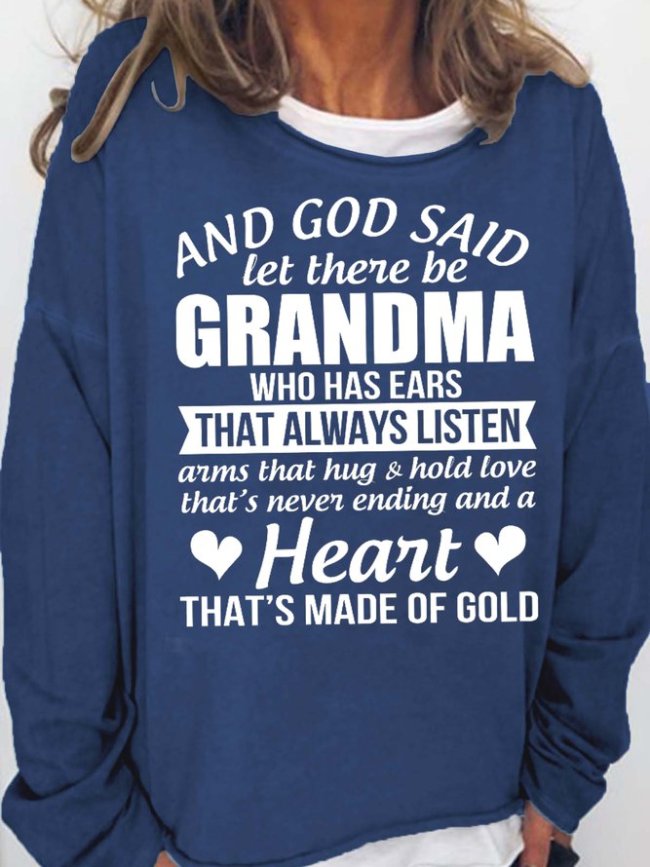 And God Said Let There Be Grandma Women's Sweatshirt