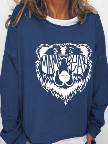 Mama Bear Cotton Blends Sweatshirts