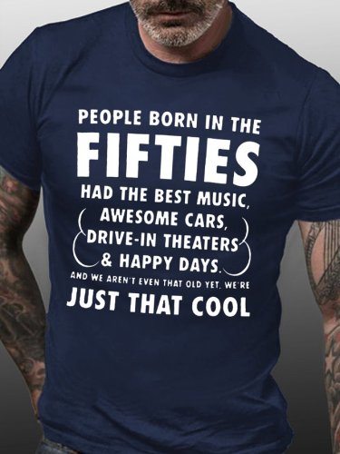 People Born In The Fifties Short Sleeve Shirts & Tops