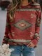 Women's Long Sleeve Aztec Style sweatshirt