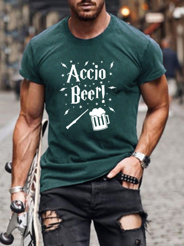 Short Sleeve Accio Beer Image St Patrick Shirt S-5XL for Men