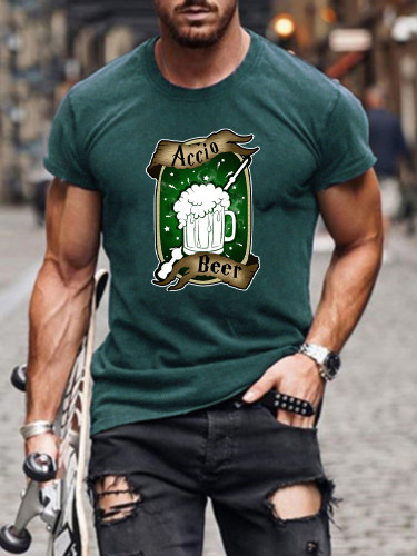 Short Sleeve Accio Beer St Patrick Shirt S-5XL for Men