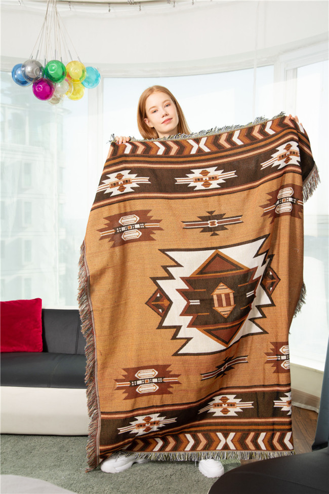 Picnic Camping Sofa Blanket RV Blanket Aztec Navajo Blanket and Throws Tribal Blankets for Couch Bed Living Room Chair