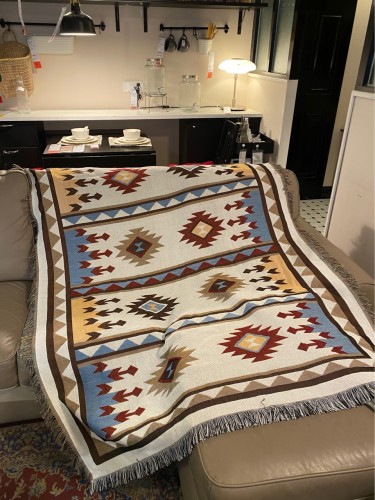 Aztec Picnic Camping Blanket Southwest Throw Blanket Navajo Blanket and Throws Tribal Blankets for Couch Bed Living Room Chair
