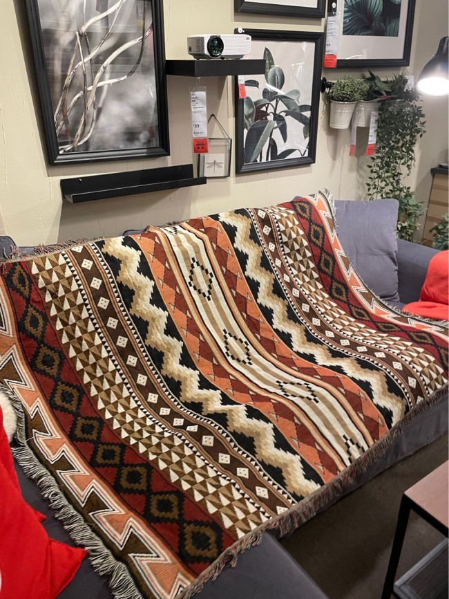 Southwest Native American Indian Throw Blanket Aztec Rug Blanket for Bed Couch/Sofa/Chair/Recliner/Loveseat/Window/Hiking/RV