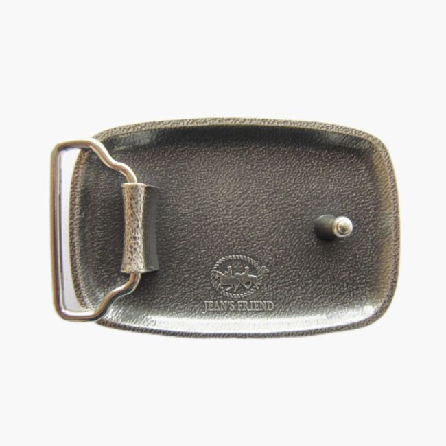 Silvered Plated Belt Buckle Forging Grain Forged Textured Belt Buckle