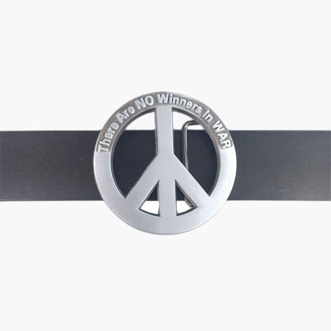 Peace Sign Belt Buckle Peace Logo True Color Belt Buckle