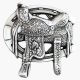 Silver Plated Belt Buckle Classic Saddle Classic Cowboy Wind