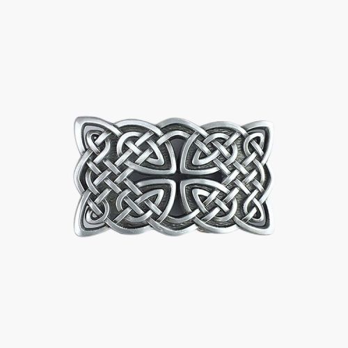Celtic Pattern Belt Buckle Square Celtic Knot Rectangular Belt Buckle
