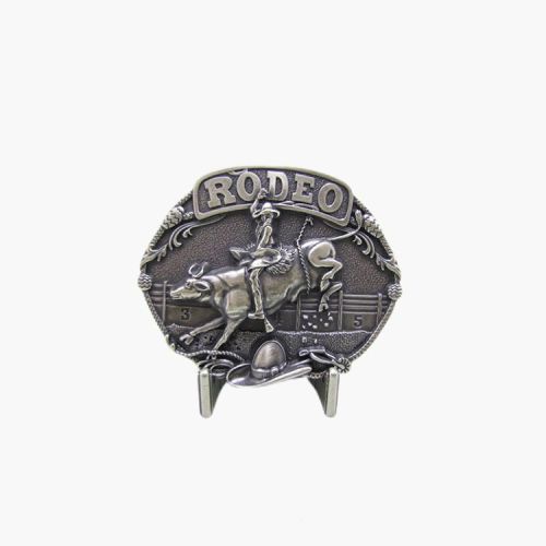 Silver Plated Classic Western Cowboy Belt Button Rodeo-Riding Riding