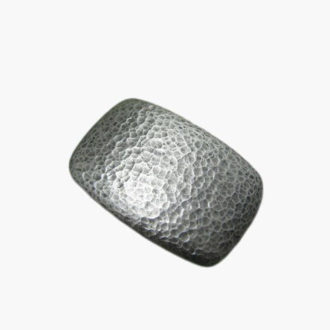 Silvered Plated Belt Buckle Forging Grain Forged Textured Belt Buckle