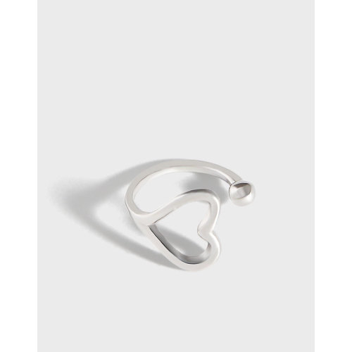 925 Sterling Silver Fresh Fashion Simple Ear Hole Ear Bone Minimalist Cuff Earrings