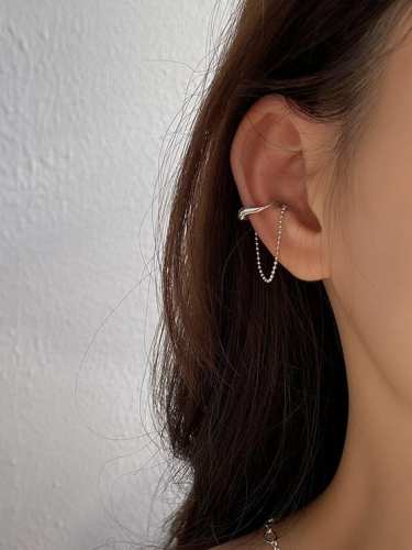 925 Sterling Silver Bead Irregular Vintage Single Earring