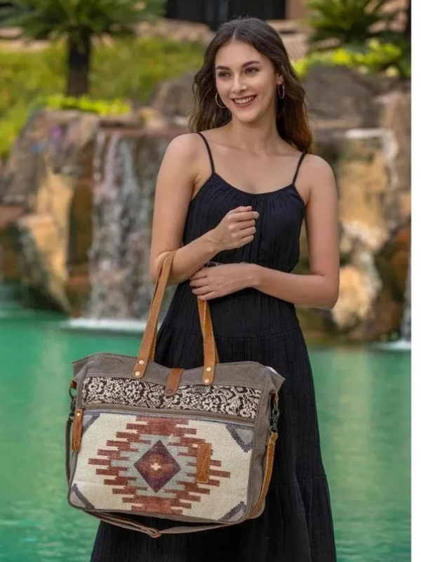 Atec Vintage Canvas Cotton and Linen Shoulder Bag for Messenger/Computer/A4 File/Travel bag