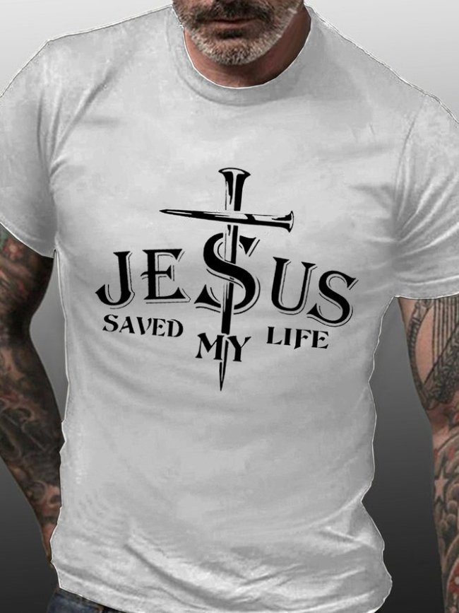 Mens Jesus Saved My Life T-shirt
