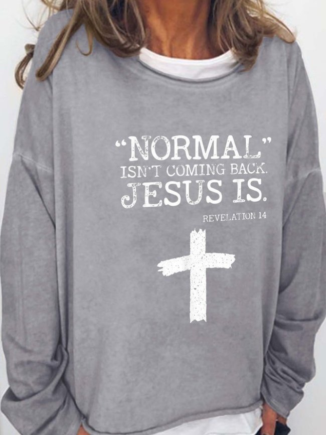 Normal Isn’t Coming Back Jesus Is Revelation 14 Sweatershirt
