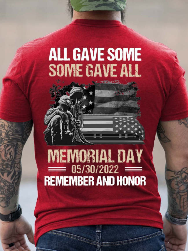 Men's All Gave Some Some Gave All Memorial Day T-Shirt