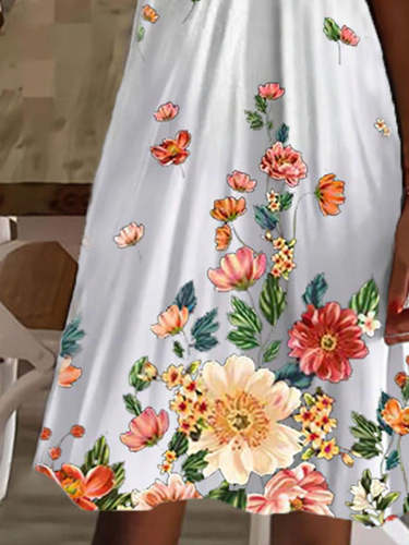Women's Casual Floral Mini Dress