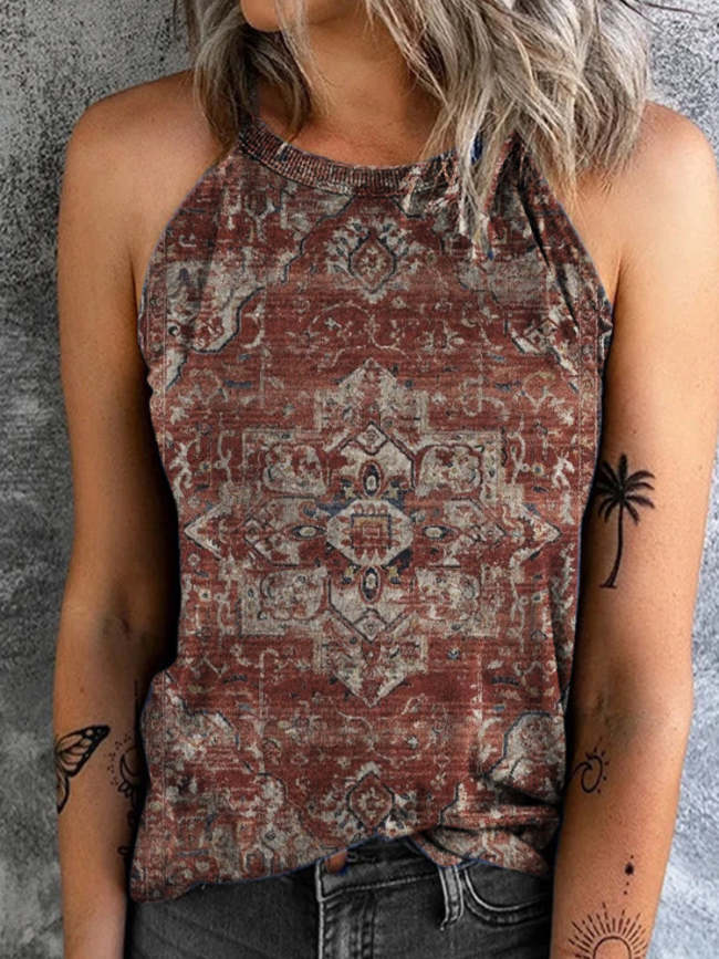 Tribal Print Tank Tops