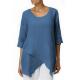 Women's Solid Color Irregular T-Shirt Top