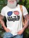 Men's Talk To Me Goose Top Gun USA Flag Glasses Printed T-Shirt